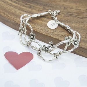 Personalised Handmaded Silver Bracelet