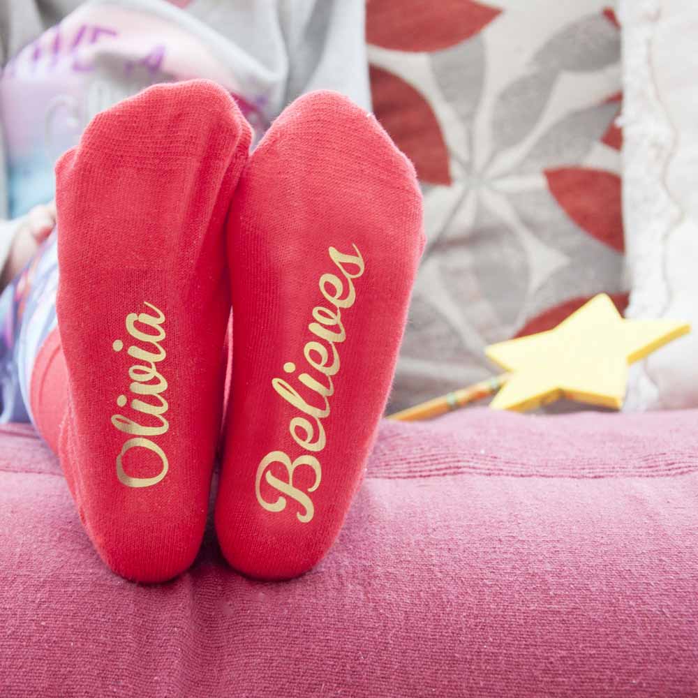 Personalised-Kids-Crimson-And-Gold-Christmas-Day-Socks